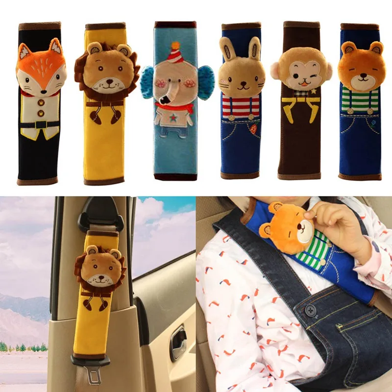 

Children Cartoon Safety Seat Belt Shoulder Pads Cute Plush Seat Harness Shoulder Pad Car Auto Pillow Padding Seat Belt