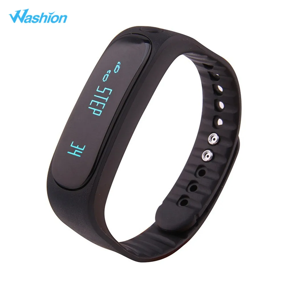 Washion E02 Waterproof Bluetooth Smart Bracelet Activity Tracker Call SMS Remind Passometer Alarm Clock Sports Wristband