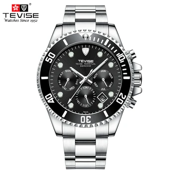 

TEVISE Self Winding Mechanical Watches Mechanical Stainless Steel Calendar Date Watches Men Montre Homme Automatique Relogio