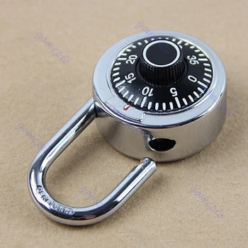

New Hardened Steel Shackle Dial Combination Luggage Suitcase Locker Lock Padlock