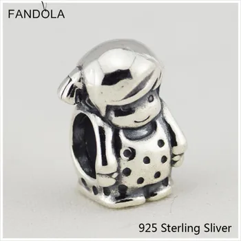 

CKK 925 Sterling Silver Girl Silver Charms Original Fashion Beads Fits Original Bracelets Jewelry DIY Making