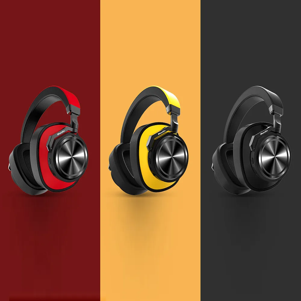 Новинка 2019 наушники Bluedio T6 с активным шумоподавлением Беспроводная Bluetooth