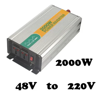 

2000W 48v to 220v modified sine wave 48v dc to ac 220v/230v/240v ac power inverter for cars with usb port 5vdc 500ma