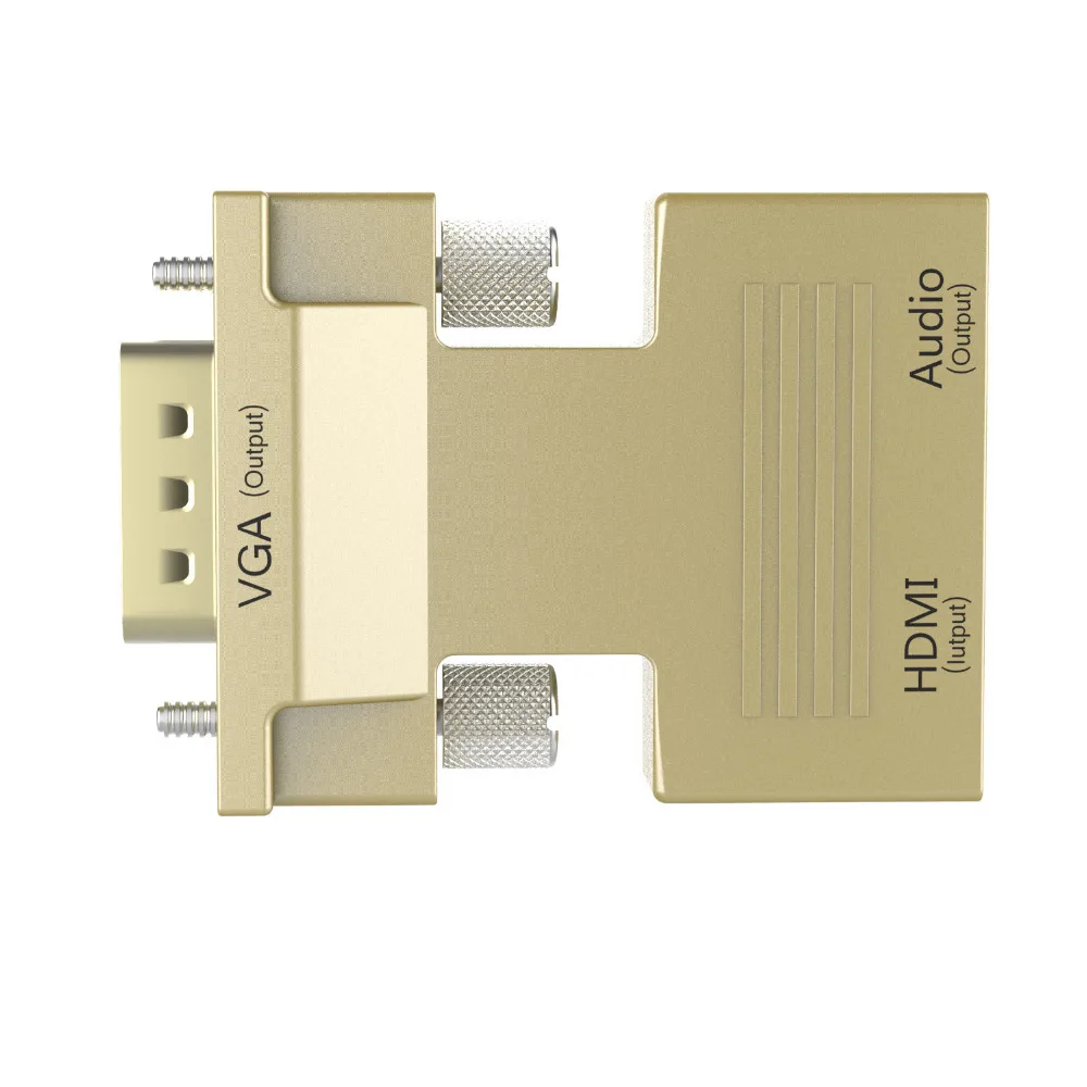 HDMI-VGA конвертер Женский-Мужской с аудио адаптером сигнал HDMI-VGA адаптер передачи аудио 1080P для HDTV проектора