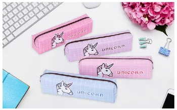

4 Pcs Kawaii Cute Unicorn Pen Pencil Bag Coin Purse Storage Bag Cute Girls Make up Bags Student Supplies Wallet Bag Gift
