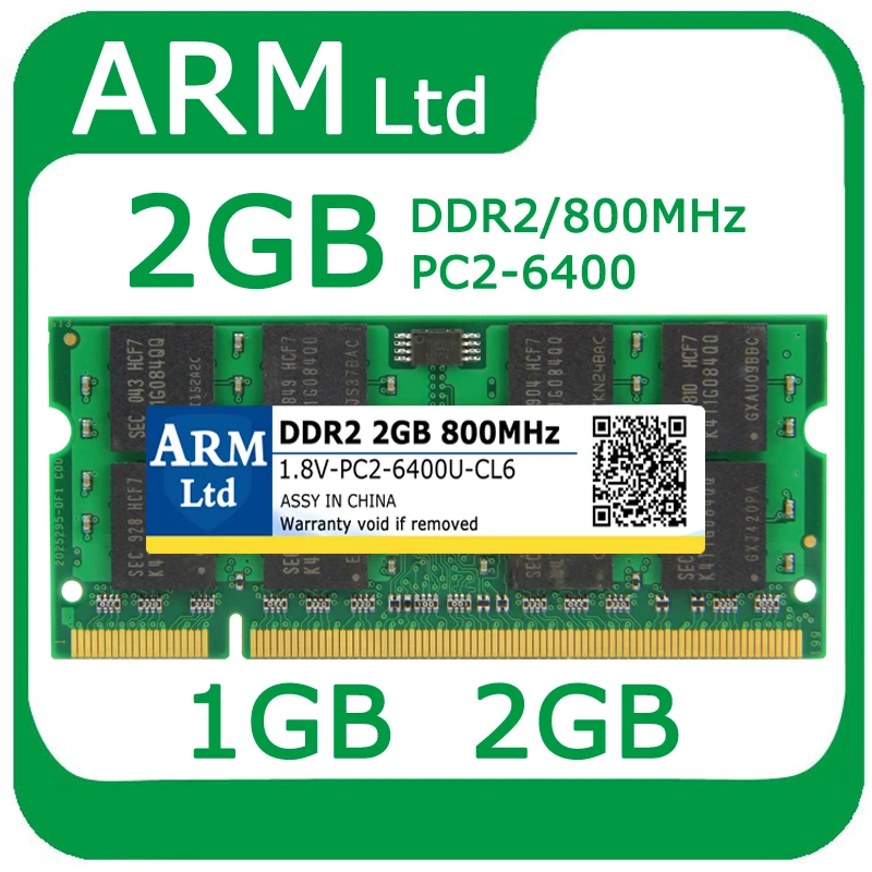  Wholesale DDR2 800Mhz 667Mhz 1GB / 2GB/ Brand New Sealed SODIMM Memory Ram Memoria For Laptop Notebook 