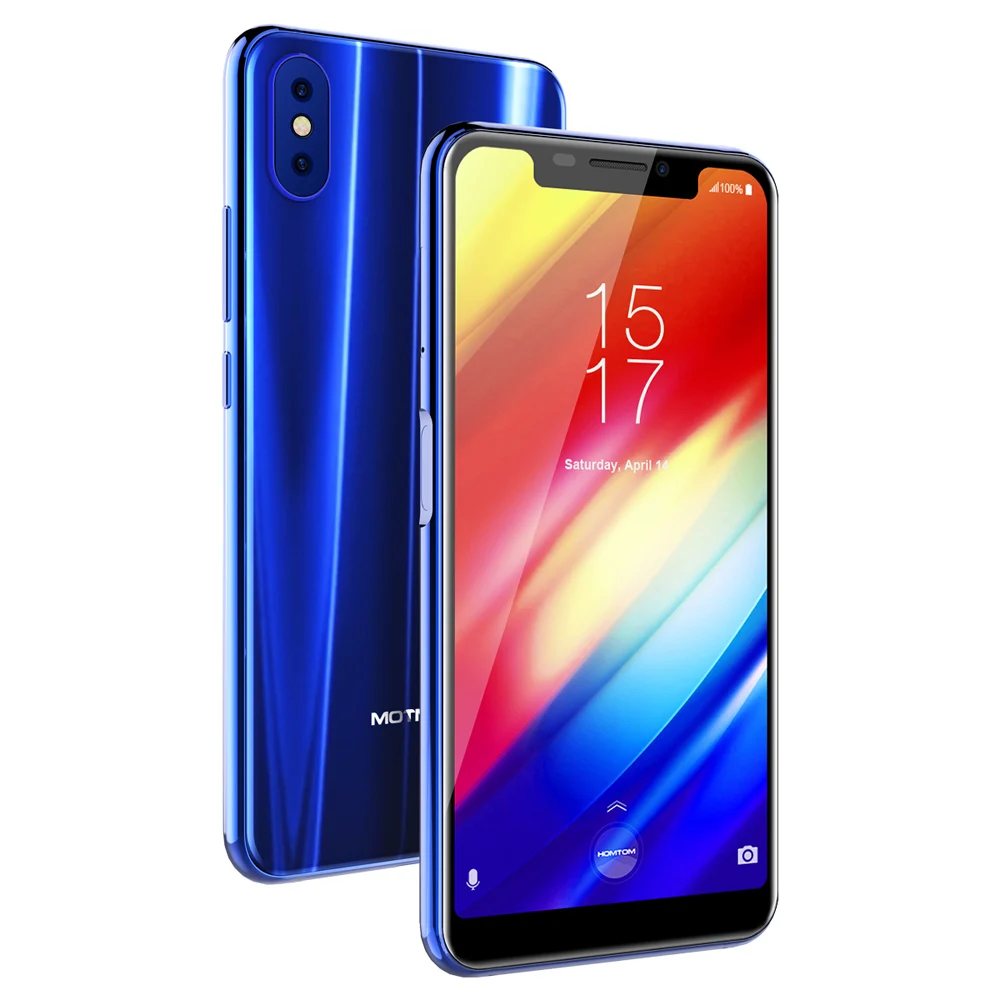 HOMTOM H10 Notch Screen 4GB 64GB мобильный телефон Android 8,1 Face ID 4G 5,8" Octa Core 3500 мАч 16MP сбоку отпечатков пальцев cмартфон