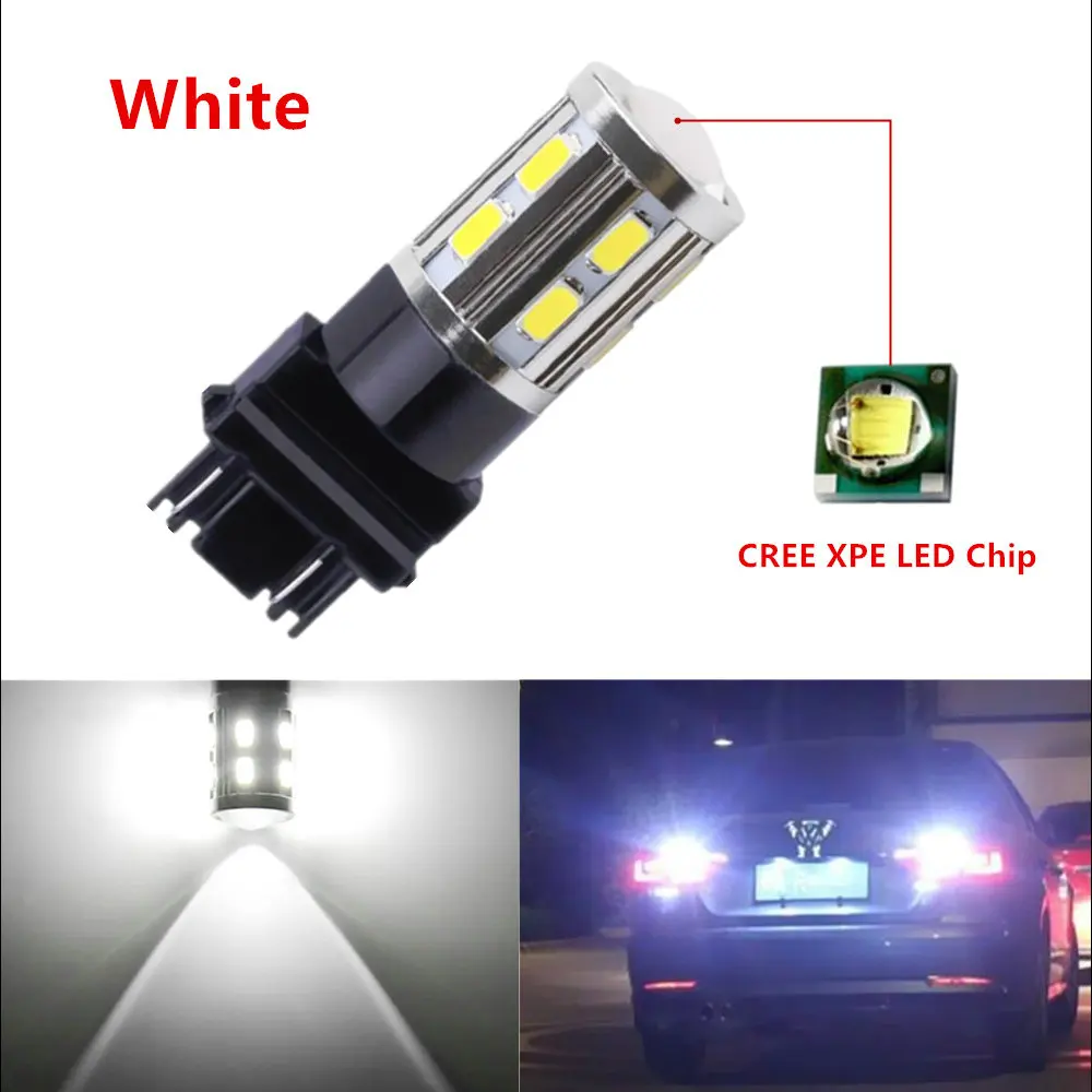 3157 3156 Автомобильный источник света 12 SMD 5630 5 Вт чипы Cree P27W/7 светодиодные