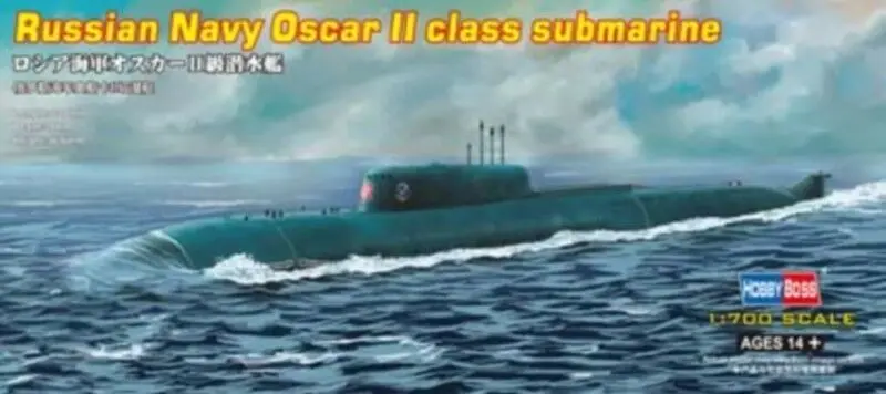 Набор пластиковых моделей для подводной лодки Hobby Boss 87021 1/700 русский морской флот