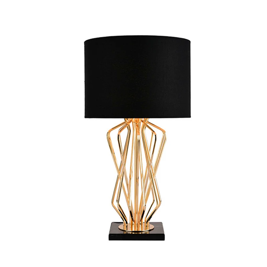 

Modern LED Deak Lamps Gold Metal luxury Table Lamp Bedroom Bedside Decor Table Lights Wedding Room rystal lamp table for living