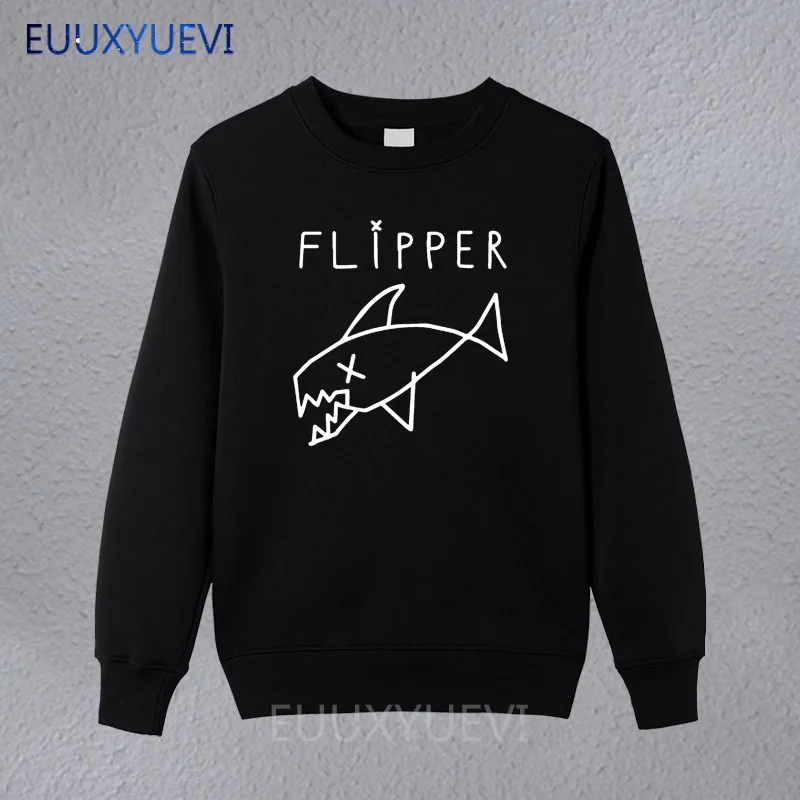 

2018 new Kurt Cobain same style Flipper tee rock and roll men women sweatshirts rock star NIRVANA band hoodies pullover