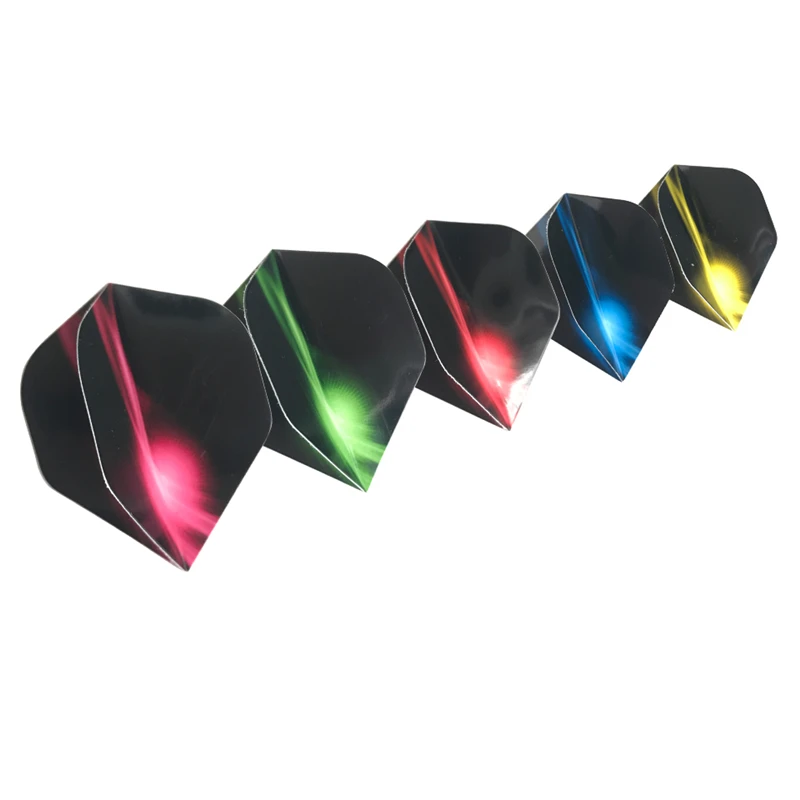 Yernea 새로운 다트 비행 15Pcs/5set 전문 2D 다트 비행 색상 오로라 테일 다트 액세서리 도매