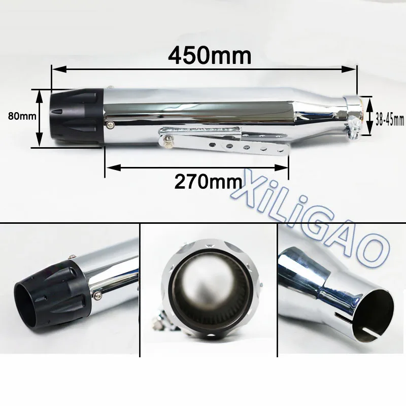 38-45mm Universal modificado escapar Moto para marca de Escape de Scooter de motocicleta de la bici de la suciedad silenciador tubo r1 YZF600 R6 YZF1000 R1 CBR