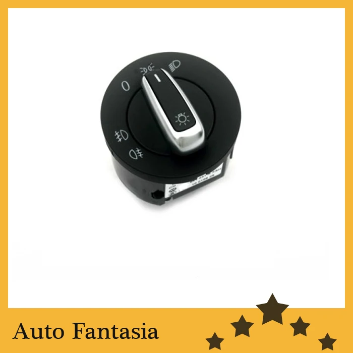 Chrome Euro Head Light Switch for Volkswagen Golf MK6 Free Shipping