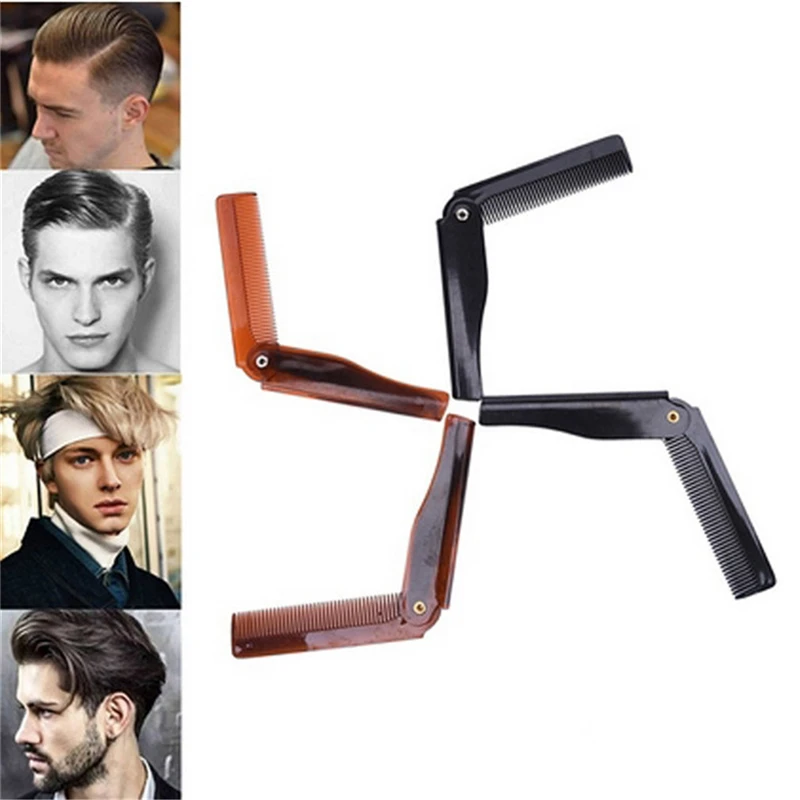 1PC Travel Commercial Plastic Small Comb For Men Portable Folding Knife Hair Combs Special Head Moustache | Красота и здоровье