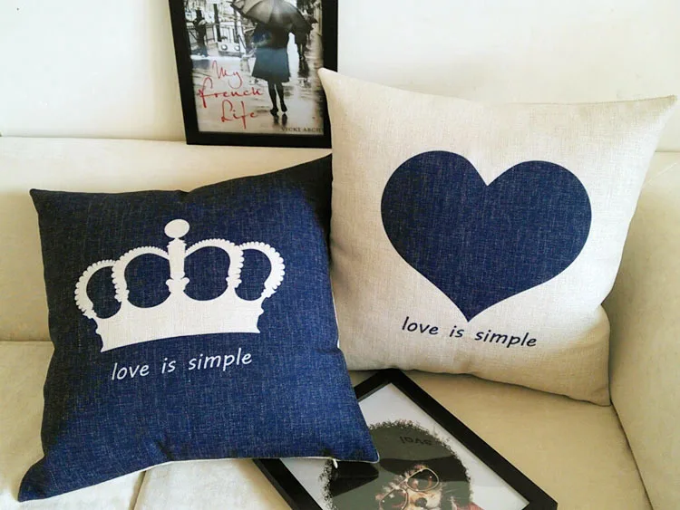 Nordic Minimalist Ikea Korean Love Heart Shaped Crown Cotton
