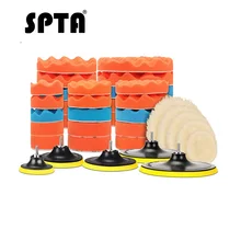 SPTA 8 шт. набор буферных колодок 4/5/6/7 дюймов Автомобильная полировальная Подушка Комплект для полировальной машины+ адаптер для дрели M14 аксессуары для электроинструментов