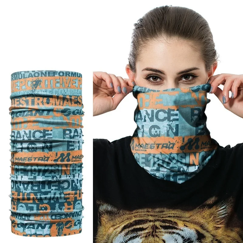 Cycling bandana bandana headscarf cotton bandana bandana neck cover multifunctional bandana motorcycle bandana camouflage bandana JAMONT New Multi Functional Bandana Warm Headband Camouflage Leaves Seamless Tubular Magic Tube Ring Scarf Neck Gaiter