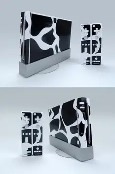 

White & Black 072 Vinyl Skin Sticker Protector for Nintendo Wii and controller skins Stickers