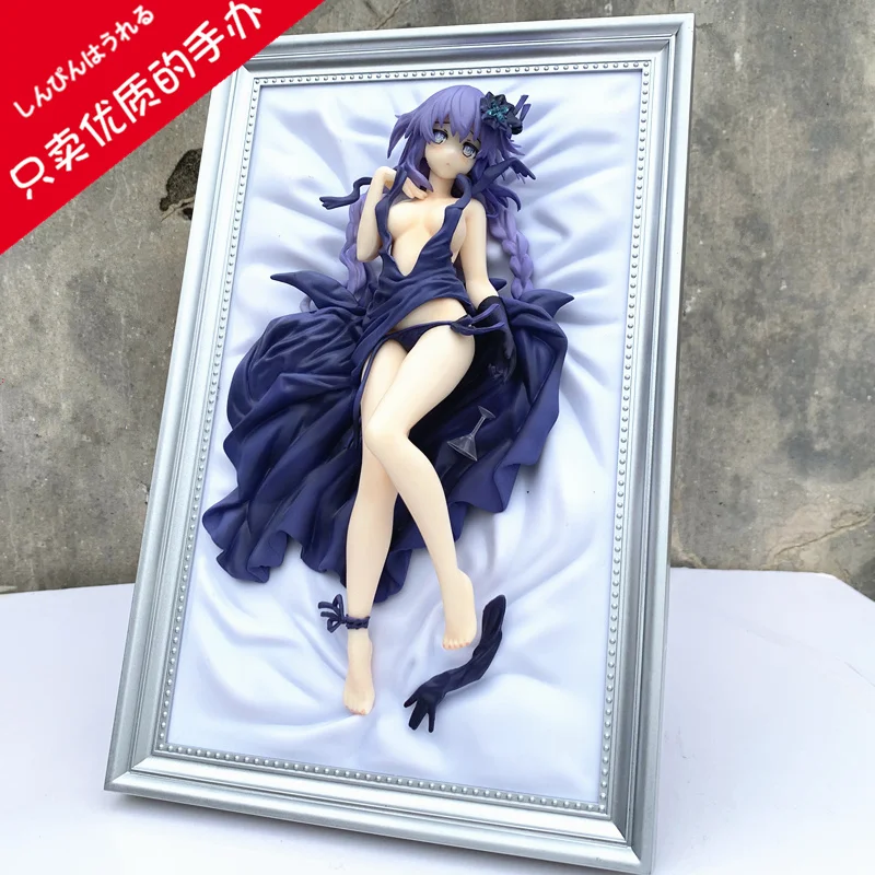 new Neptune Hyperdimension Neptunia Anime model figures toys action painted sexy girl doll Photo frame Ver. Decoration