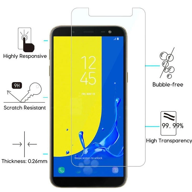 J6Plus Защитное стекло для Samsung J 4 6 J4 J6 Plus 2018 Защитные чехлы экрана на Cam Galaxy J4Plus 6J 4J