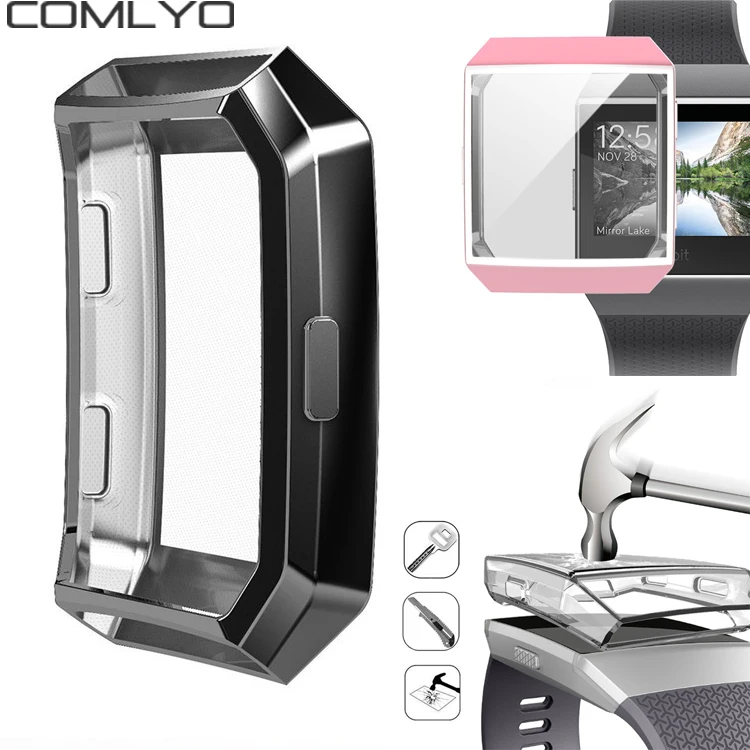 COMLYO Ультратонкий Мягкий ТПУ защитный чехол для экрана Fitbit ионный браслет