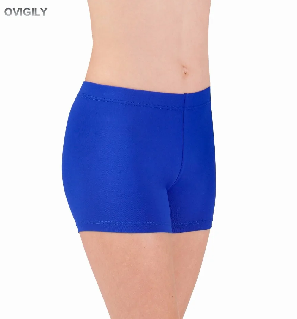 OVIGILY Girls Ballet Dance Shorts Child Black Mid Waist Underwear