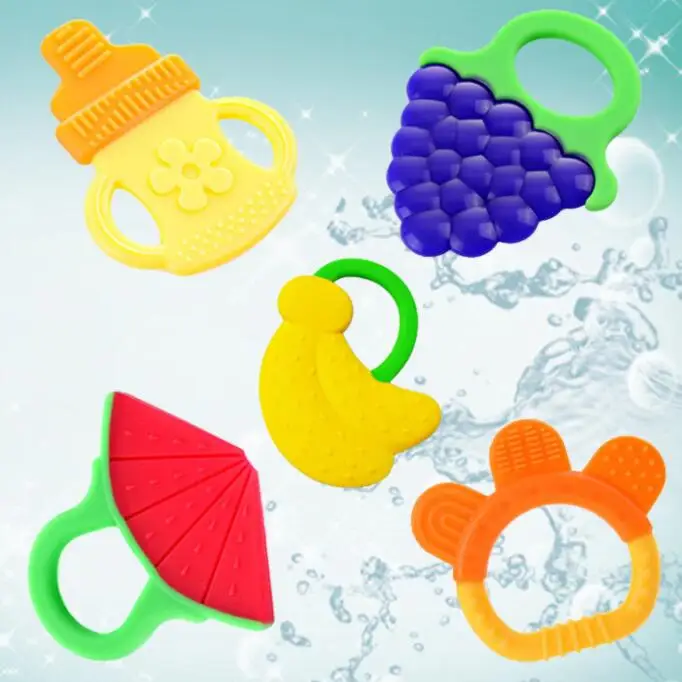 

Fruit and Bottle Shape Teether Toys Teething Baby Care Safe Accessories Baby Teething Toddler Infant 0-12 Months Baby Gifts