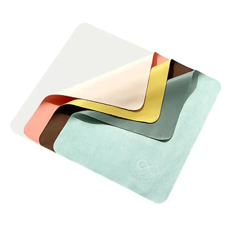 

4 Pcs/Set Glasses Cleaner Cloth Suede Fabric Soft Portable Cleaning Lens Phone Screen Computer Sunglasses Double Side