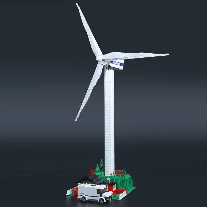 873 шт 37001 уличная серия совместима с 4999 Vestas ветряная турбина детские строительные
