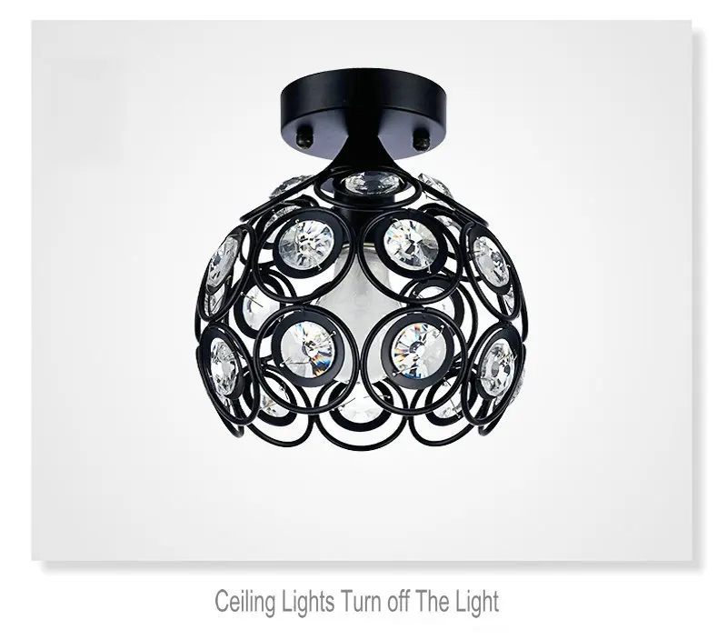 Modern Nordic Crystal Pendant Lights Led Ceiling Light Lamps for Home Bedroom Aisle Light Kitchen Crystal E27x1 led lamp 4