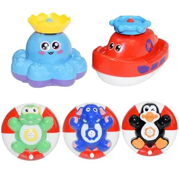 

Cartoon Baby Bath Toy Infant Bathroom Plastic Electric Water Spray Toy Kids Funny Shower automatic sprinkler Water Play Toys