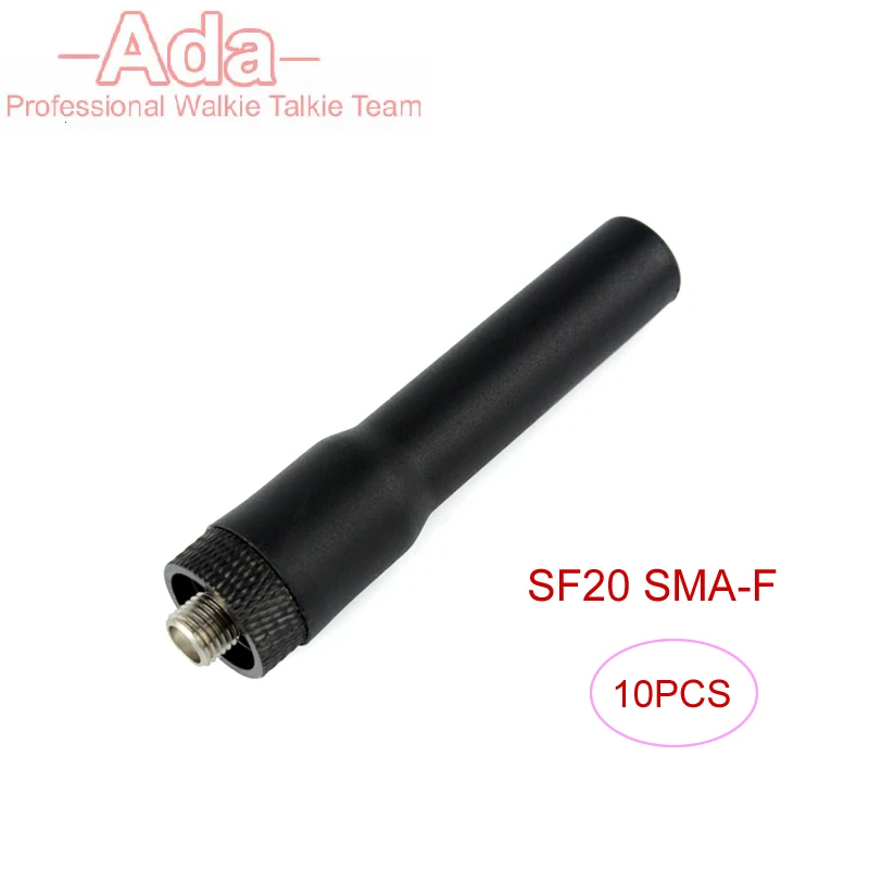 

10PCS SF20 SMA Female Dual Band VHF UHF144/430MHz Antenna for Kenwood BAOFENG UV-5R 888S Two Way Radio