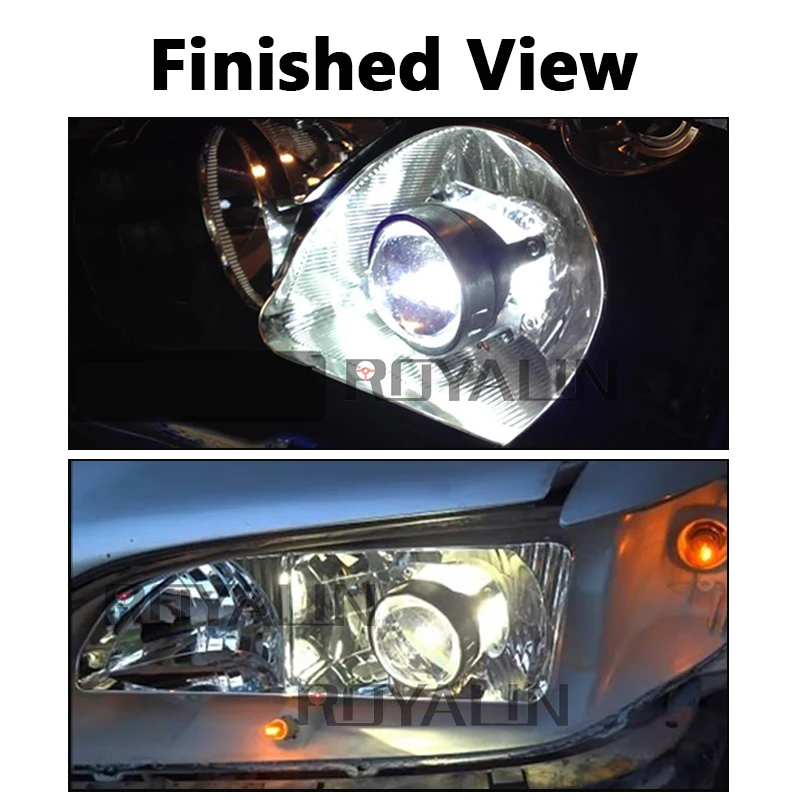 ROYALIN Bi Xenon H1 фары проектор HID Биксеноновые линзы 2 5 дюймов H4 H7 Автомобильные