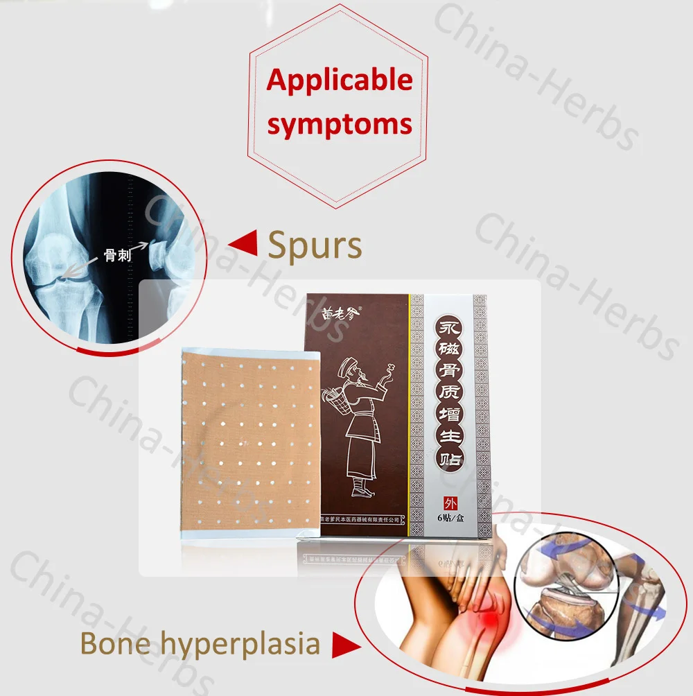 24 шт./4 пакеты Miaolaodie Hyperosteogeny Магнитная пластырь для лечения Bone боль Сперс китайских лекарственных артрит массаж штукатурка