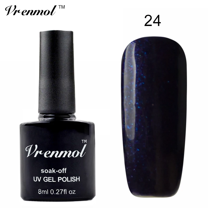 Vrenmol 29 цветов Французский обнаженный гель для ногтей Дизайн ногтей УФ гель маникюр, Полировка Ногтей гибридные Лаки нужно верхнее основание пальто праймер лак - Цвет: 24