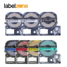 Смешанные 22 цвета 18 мм совместимая kingjim SS18KW/LC-5WBN клейкая ламинированная этикетка лента для принтера Epson