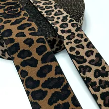 HL 1 м-Вьетнамки с эластичным ремешком с леопардовым принтом 38/50 мм Костюмы сумки с поясом, брюки повязка на голову лента DIY Швейные аксессуары