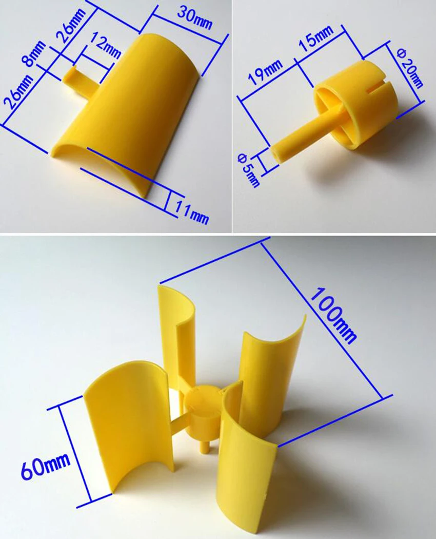 Миниатюрный ветряной турбины вертикальной оси ветровой альтернативный генератор энергии DIY технология создания физической мощности принцип