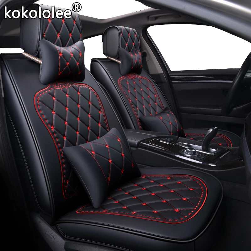 

kokololee pu leather car seat cover For kia ceed lada granta seat ibiza bmw e46 e36 audi a3 8p fiat car styling car accessories