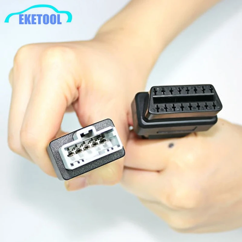 

Free Shipping For Honda 5Pin to OBD2 16Pin Female Car Connector Diagnostic For Honda 5 Pin Conveter Extension