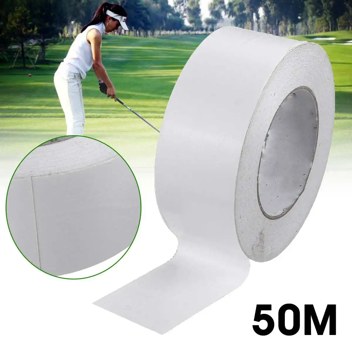 

1Roll 50M Professional Golf Grips Double Sided Tape Clubs/Putter/Wedge Tape Premium Easy Peel Golf Regripping Accessories