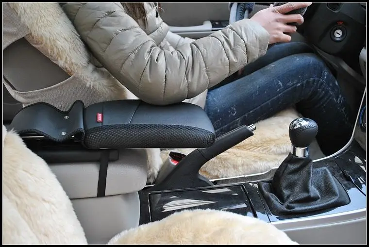 

Center console armrest storage box elbow supporting armrest Black For Ford Focus Escape Ecosport Car Decoration Parts