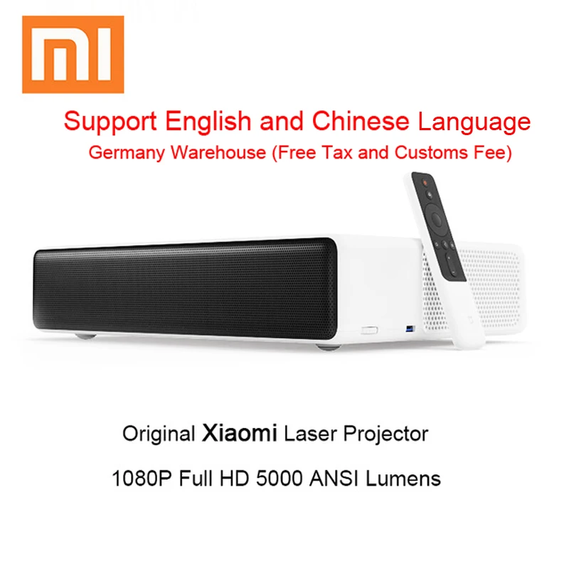 

Original Xiaomi Mijia Laser Projection Projector TV 150" Inches 1080 Full HD Support 4K Bluetooth 5000ANSI Lumens Beamer HDMI