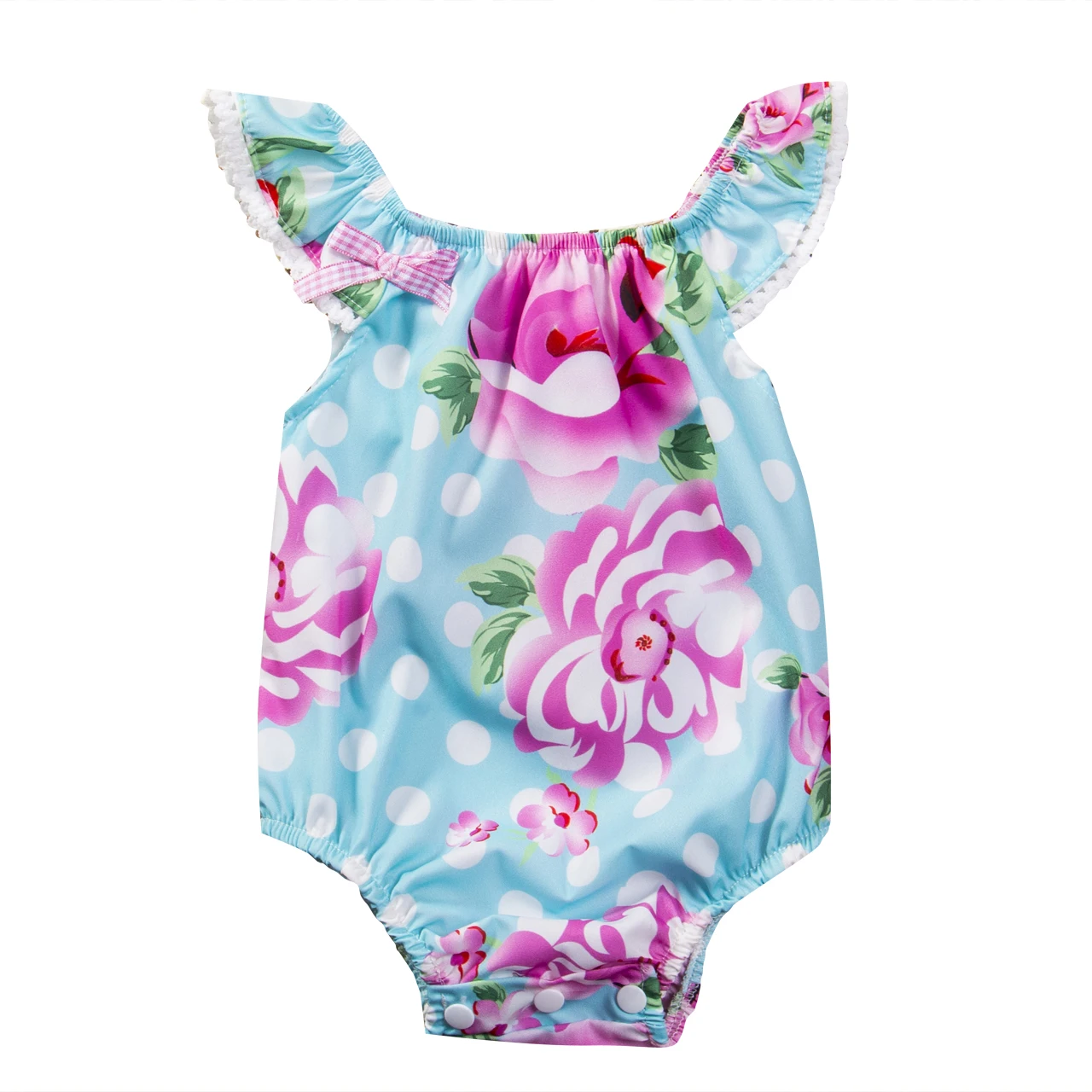 Infant Baby Girls Flower Bodysuit Playsuit Super Cute Newborn Babies Girl Floral Bodysuits 0 24M