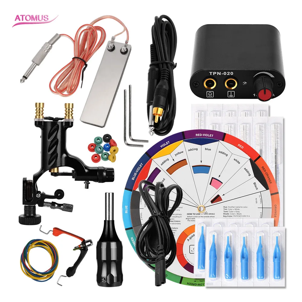 Rotary Tattoo Machine Kits Professional Profissional Pen Kit Tattoo Profissional Machine Pen Set Rotary Professional Tatu De Kit