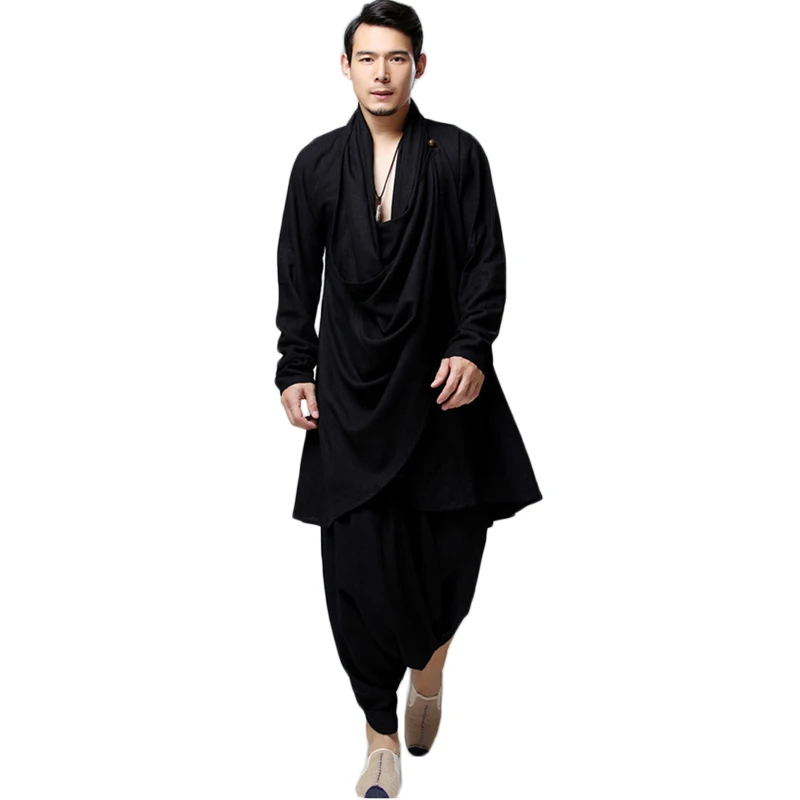 Buddhist Meditation Men's Clothing Traditional Chinese Kung Fu Set