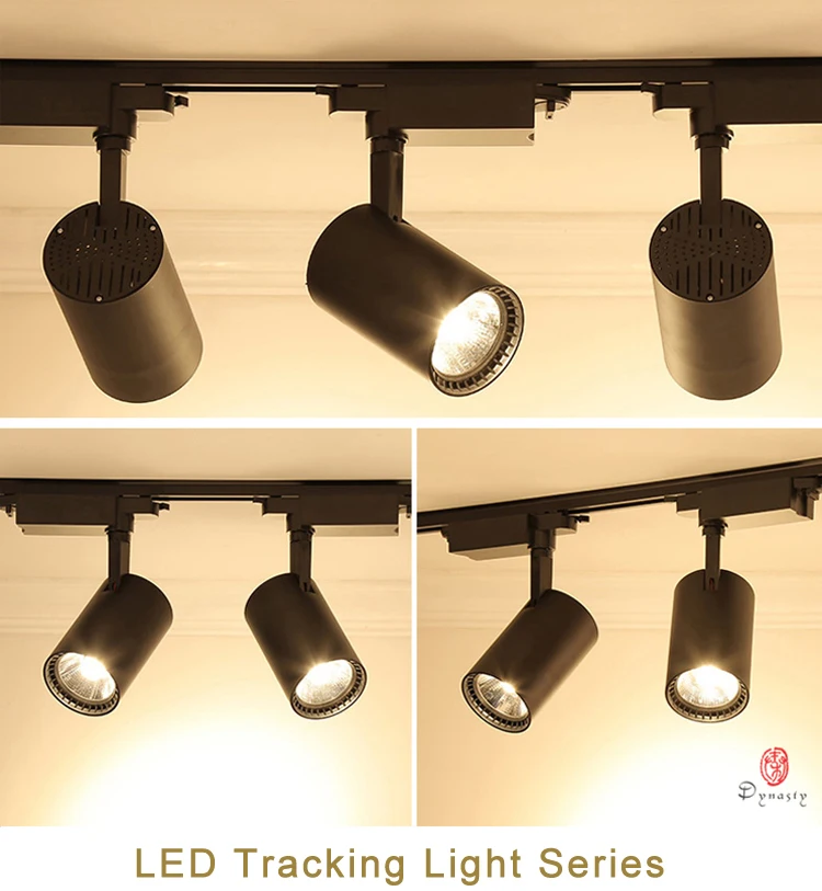 HOT SELL Aluminum LED Track Lights Modern COB Spotlights Super Brightness Highlight Object Fashion Shop Lighting Effect Dynasty