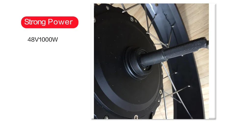 Excellent 48V 1000W High Speed Hub Motor Rear Electric Wheel Motor Fat Tire 20"26" 4.0 Brushless Gear Hub Motor Controller LCD Ebike Parts 5