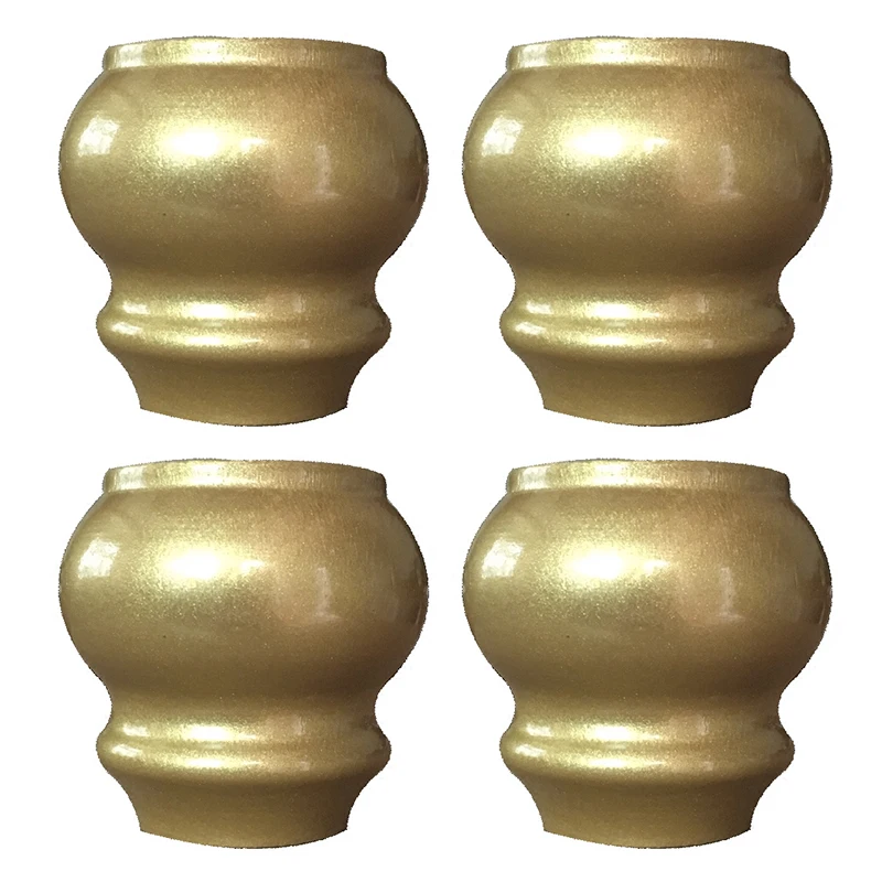 7.5X8CM Golden Furniture Legs Simple Style Eucalyptus Table Cabinet Feet Bed | Мебель
